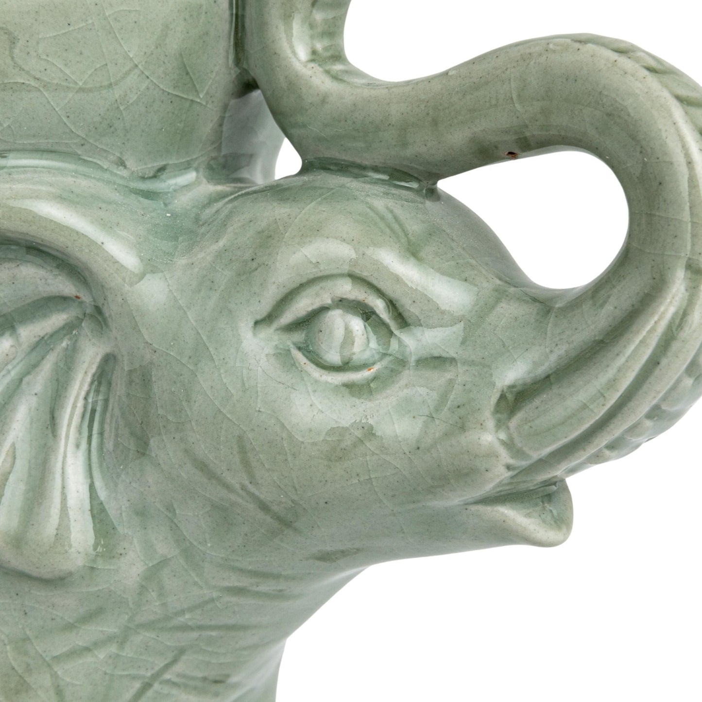 Creative Co-Op Majestic Stoneware Elephant Bowl, Grey