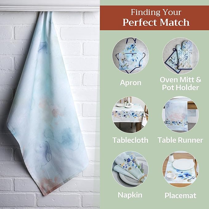 Maison d' Hermine Kitchen Towels Set of 3 100% Cotton 27.50" x 20" Reusable