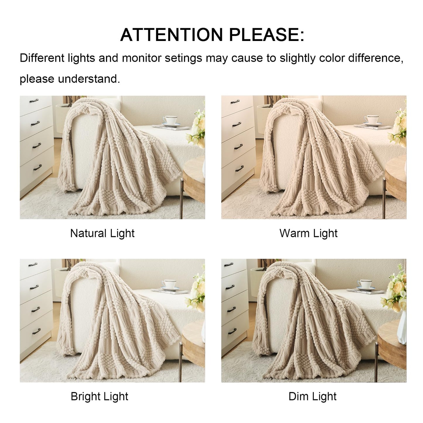 lifein Throw Blanket for Couch - Soft Boho Spring Throw Blanket, Fluffy Fleece Cozy Blankets for Women, Cute Fuzzy Small Blankets&Throws for Bed,Sofa,Chair,Gift,Home Decor