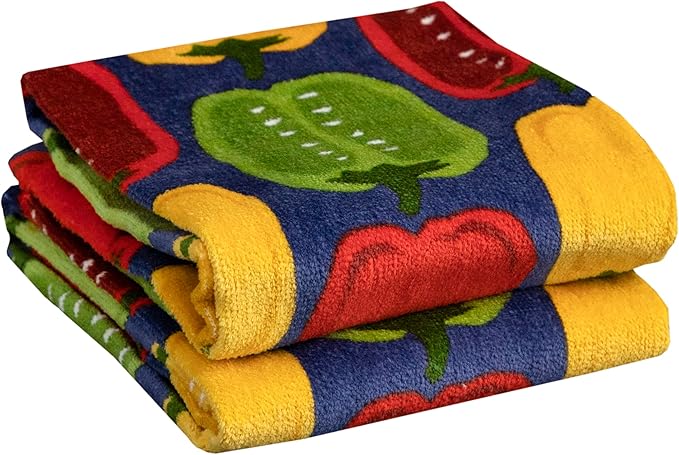 T-Fal Fiber Reactive Print Kitchen Towels: Highly Absorbent, Super Soft
