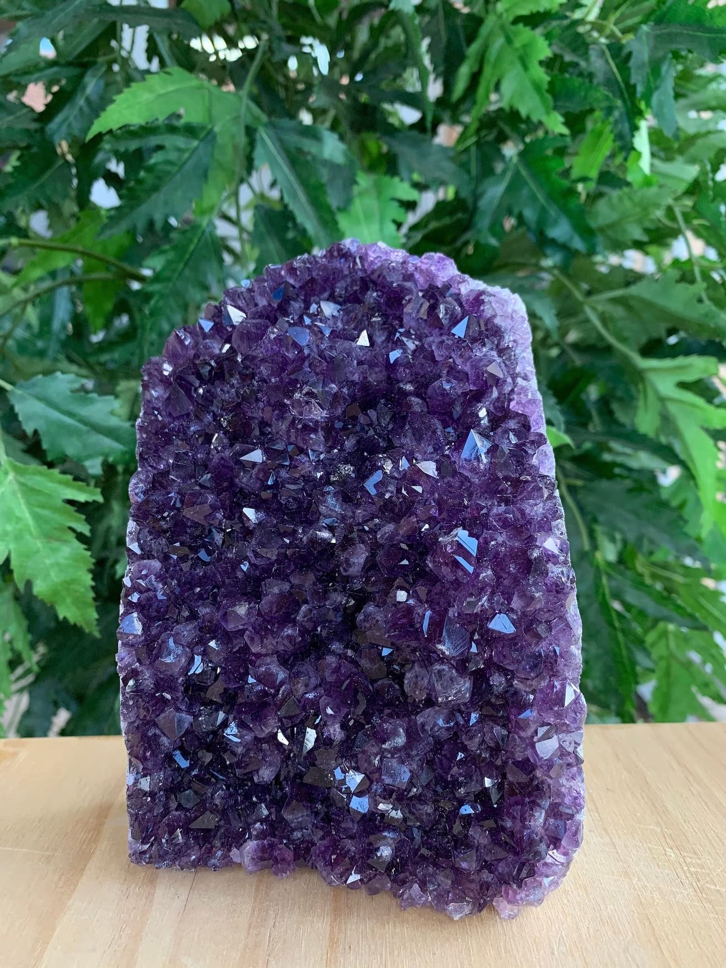 GAF TREASURES Uruguayan Deep Purple Amethyst Cluster, Amethyst Geode, Raw Amethyst, Amethyst Cathedral, Amethyst Druze, Amethyst Crystal (0.3-0.5 lb)