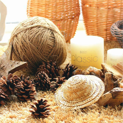 JOHOUSE 18PCS Hanging Natural Pine Cones (1.5"–2.5"), Rustic Pinecones with Strings for Fall Garland, Christmas Tree Ornaments, Wreath Making, Vase/Bowl Filler Winter Decor