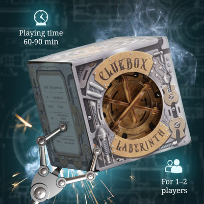 iDventure Cluebox - Cambridge Labyrinth - Escape Room game - Puzzle box - 3D wooden puzzle - gift box - maze puzzle - 3D puzzles for adults - brain teaser - birthday gift gadget for men - money box
