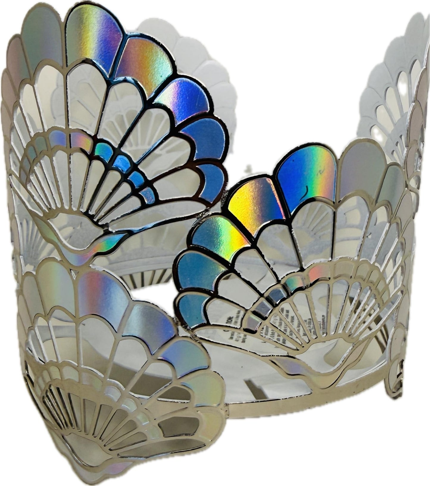 Bath and Body Works Opalescent Seashells 3-Wick Candle Holder