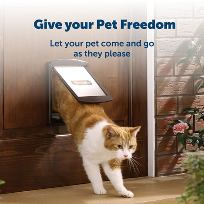 PetSafe — Original Staywell cat and dog flap, 2 way access in or out - Indoor and outdoor pet door, Rigid, Closure Panel included — White, M