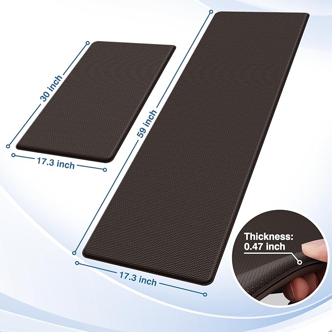 StepRite Kitchen Mats, Cushioned Anti Fatigue Kitchen Mats