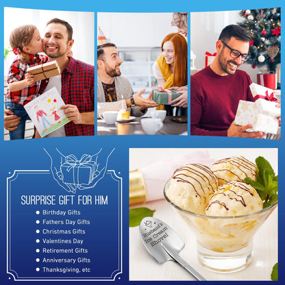 Valentines Day Gift for Husband, Husband Gifts from Wife - Funny Husband's Ice Cream Shovel Spoon for Him, Cute Romantic Gifts from Wife, Valentines Gifts for Married Couples