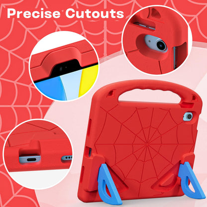 LKOOZO Kids Case for iPad (A16) 11th Generation 11 Inch 2025 / iPad 10th Generation 10.9 inch 2022, Shockproof Cover with Built-in Screen Protector, Red