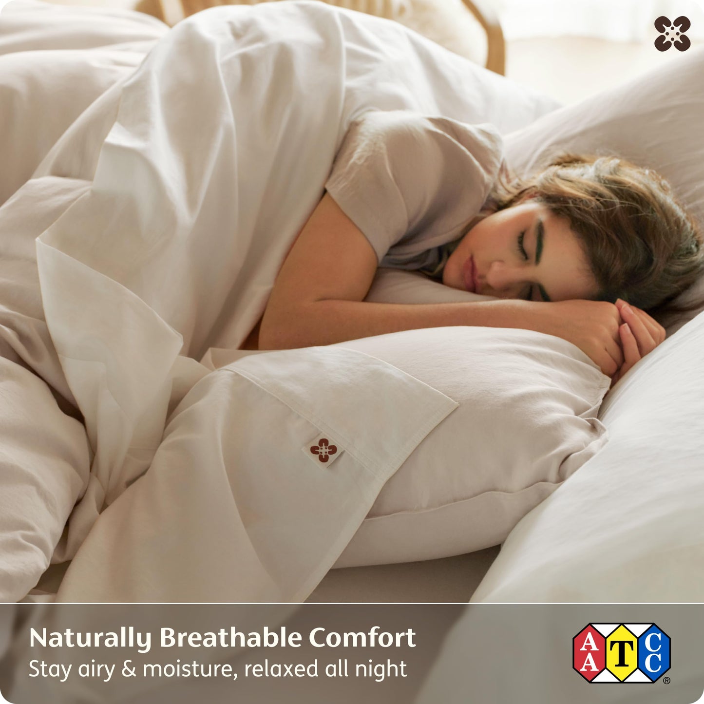 Bedsure 100% GOTS Certified Organic Cotton Sheets, King Size Sheets Set, 17" Deep Pocket Bedsheets with Corner Straps, Eco-Friendly, Soft, Breathable & Luxury PureWoven Cotton Hotel Bedding, Ivory