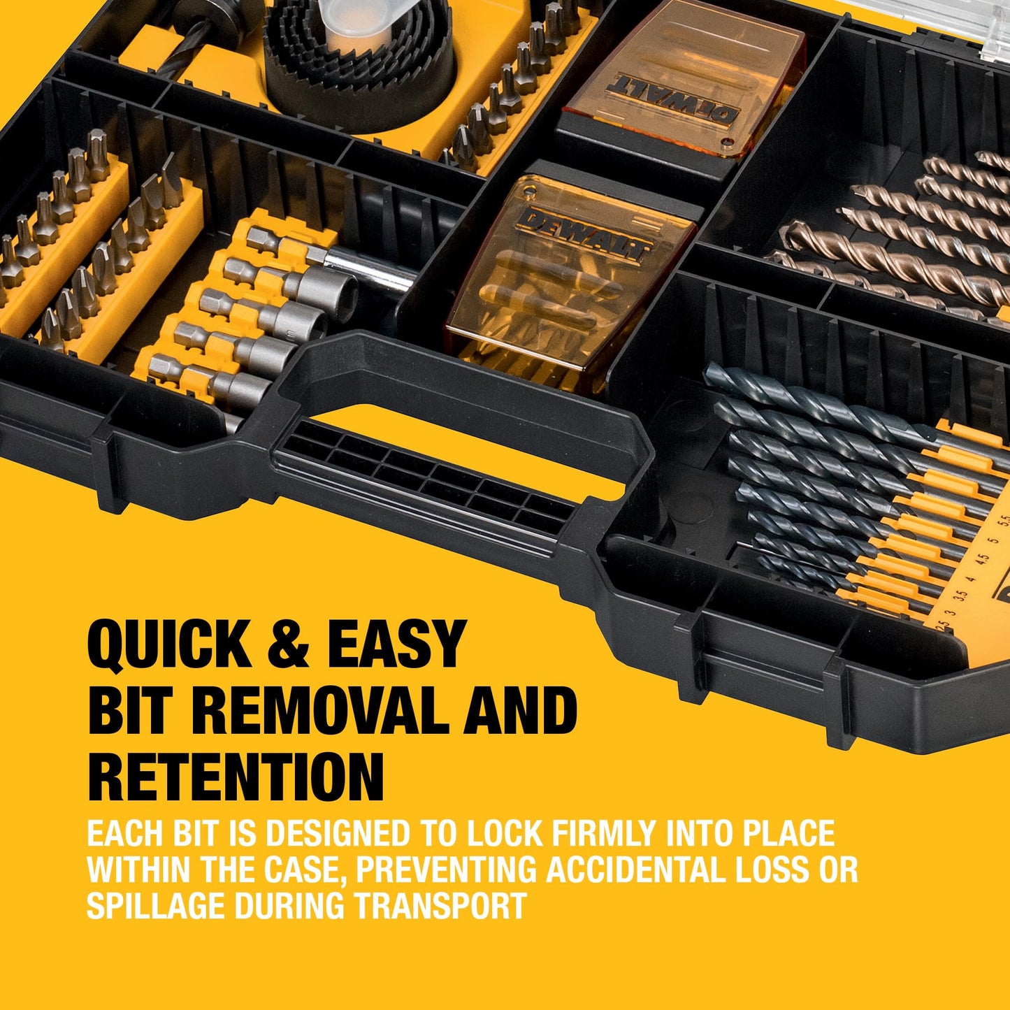 DEWALT High Performance Drill Drive Set (100 pc.), Fits Tstak IV Drawer, DT71569-QZ