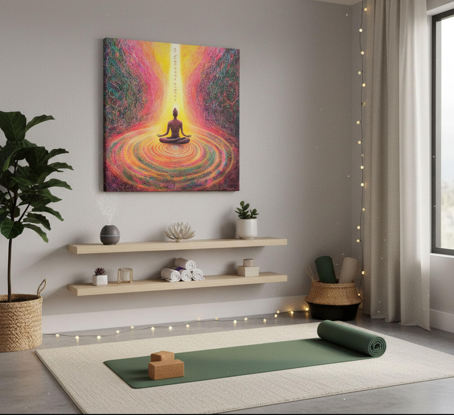 Kyczmys Chakra Chart Canvas Wall Art Zen Reiki Infographic Energy Healing Meditation Paintings Pictures Wall Decor Poster Artwork for Bedroom Yoga Studio Office Spa Home Decoration