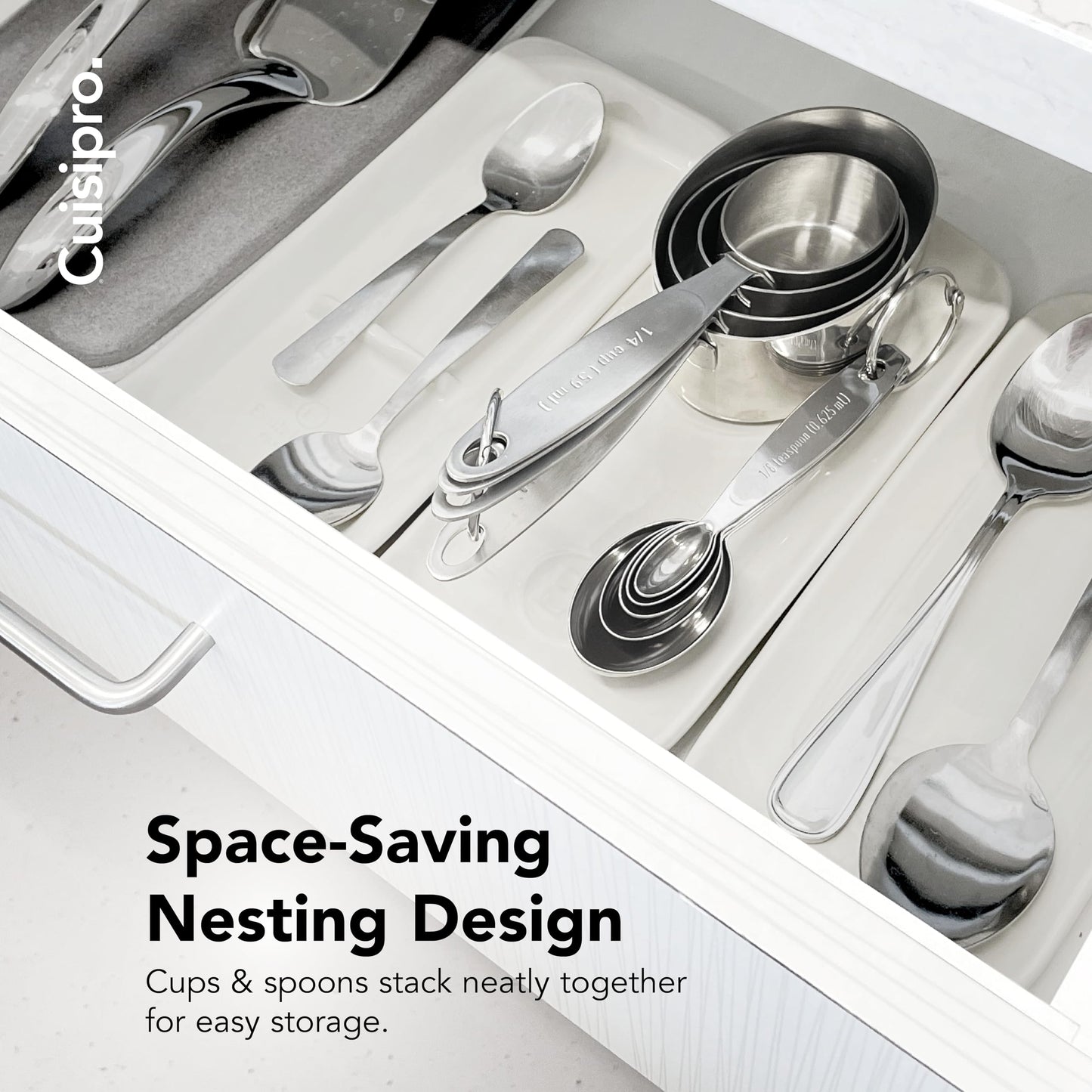 CUISIPRO Measuring Cup & Spoon Set SS