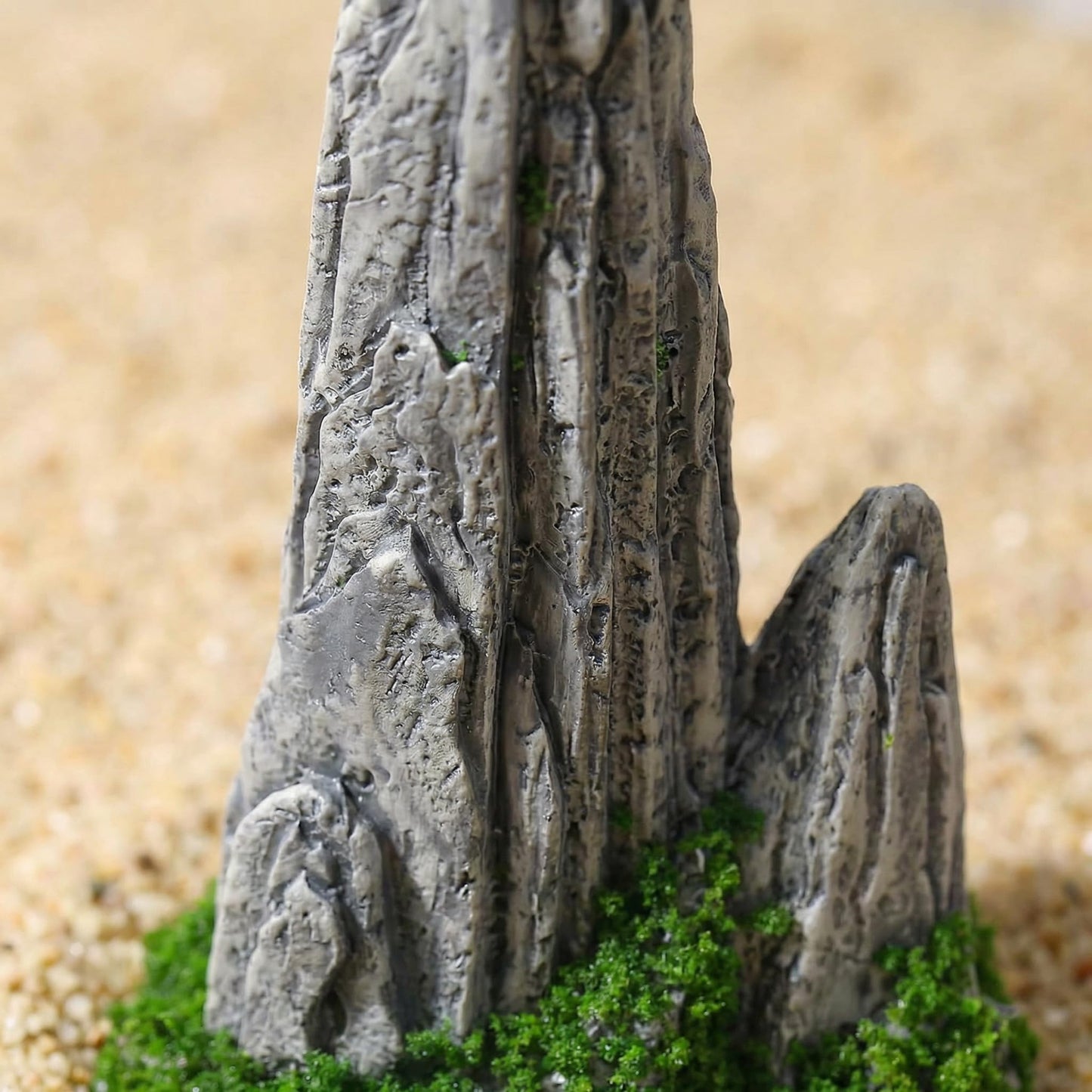 Wionin 8 Pieces Rockery Decor Zen Garden Accessories Micro Landscape Garden Decoration Mountain Landscape Figurines Mini Statues for Bonsai for Home Office Displays