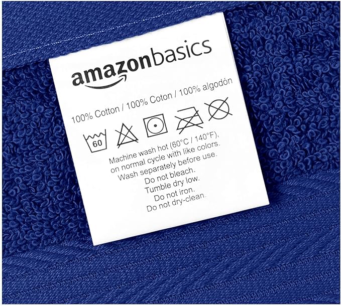 Amazon Basics Cotton Washcloths