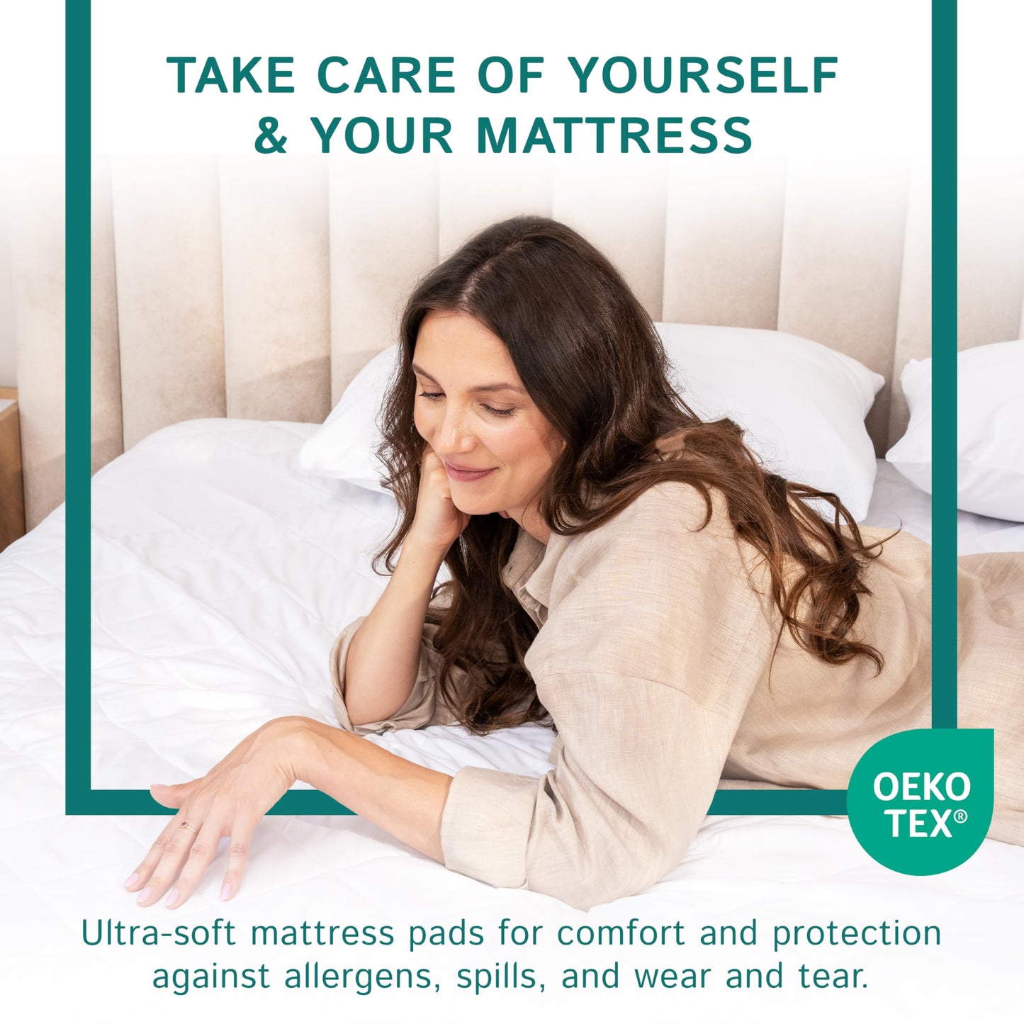 Twin Extra Long (XL) Quilted Mattress Pad - Fitted Waterproof Mattress Protector, Pillow Top Mattress Topper, Premium Quality Hypoallergenic Mattress Cover