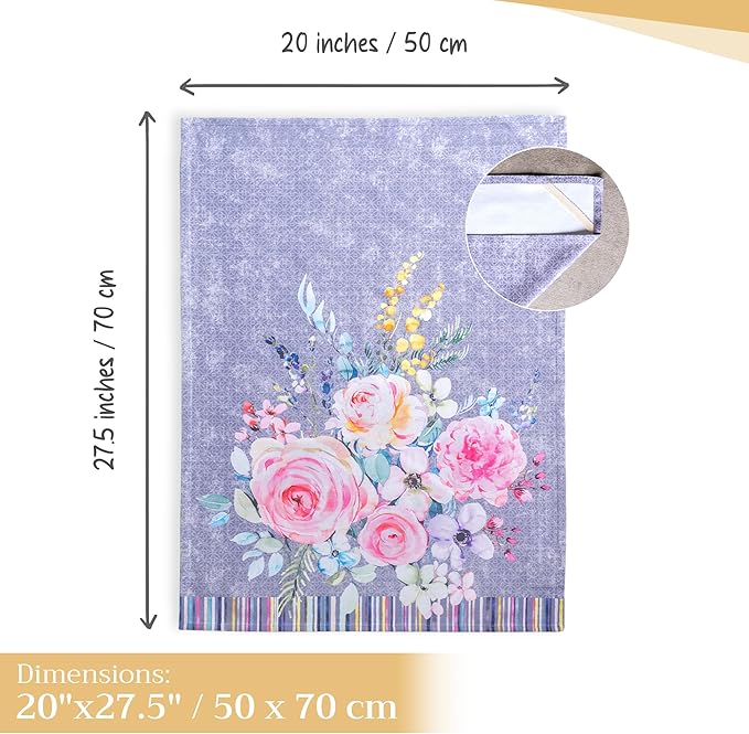 Maison d' Hermine Kitchen Towels Set of 3 100% Cotton 27.50" x 20" Reusable