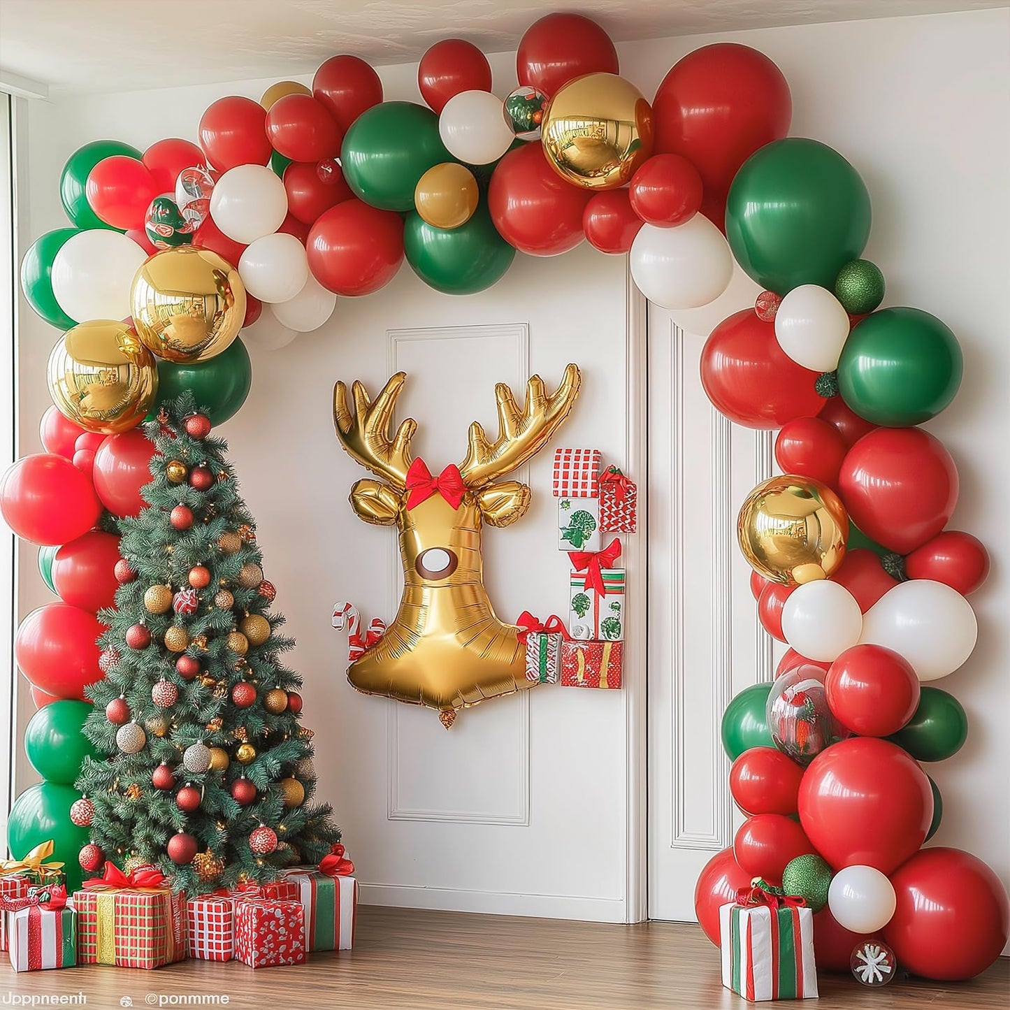 RUBFAC 135pcs Red Balloons Different Sizes 18 12 10 5 Inch for Garland Arch, Latex Christmas Balloon for Birthday Party Wedding Decorations