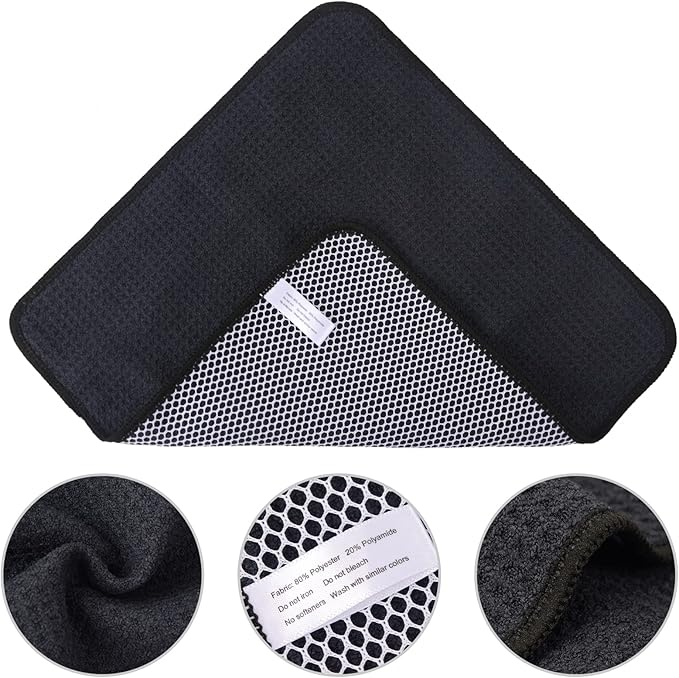 KinHwa Kitchen Washcloths for Dishes Absorbent Microfiber Dish Cloths Quick Dry