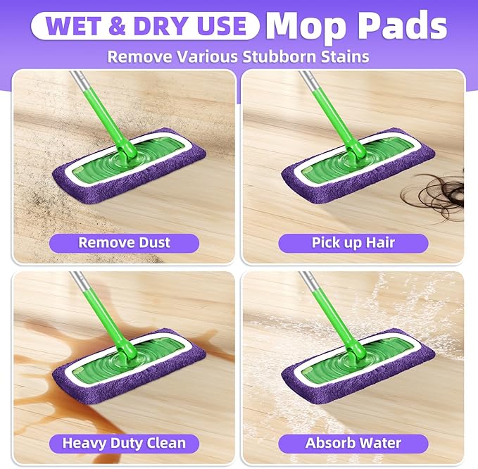 Reusable Mop Pads Compatible