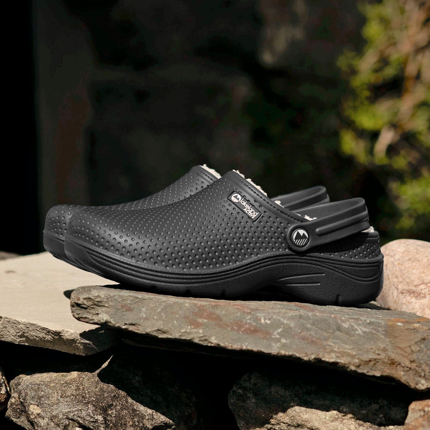 Lakeland Active Men's Fleece-Lined Dockray Clogs - Black - 10