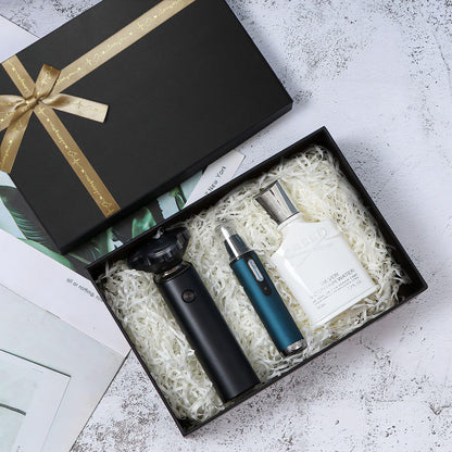Airuisike Black Gift Boxes with Gold Ribbons & Bows - (3 Sizes) Sturdy Gift Boxes with Lids for Presents - Elegant Gift Wrapping Boxes for Gift Wrapping