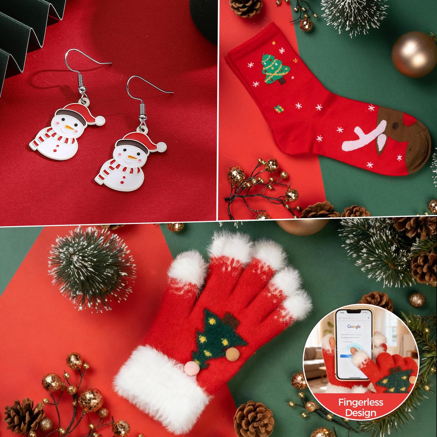 CabyGift Christmas Gifts for Women 2025 Unique Christmas Gift Basket with Soft Snowflake Gloves, Ceramic Tumbler & Cozy Candle Set - Xmas Presents Holiday Gift Box for Mom, Wife, Teacher, Best Friend