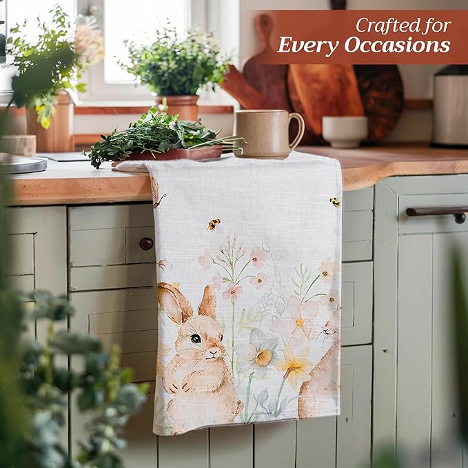 Maison d' Hermine Kitchen Towels Set of 3 100% Cotton 27.50" x 20" Reusable
