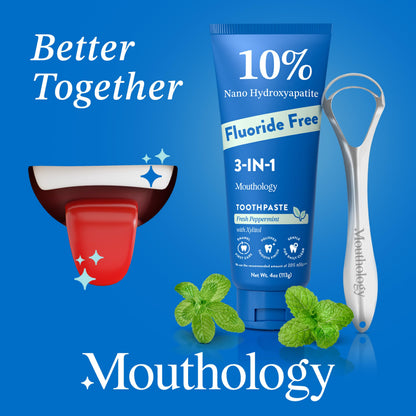 Mouthology Tongue Scraper for Adults (2 Pack), Reduce Bad Breath, Metal Tongue Scraper, Tongue Cleaner, Tongue Scraper, Stainless Steel Tongue Scraper, Tongue Cleaner for Adults, Tongue Scrubber