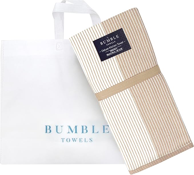 Premium Kitchen Towels | Large Cotton Dish Towels | Flat & Terry Highly