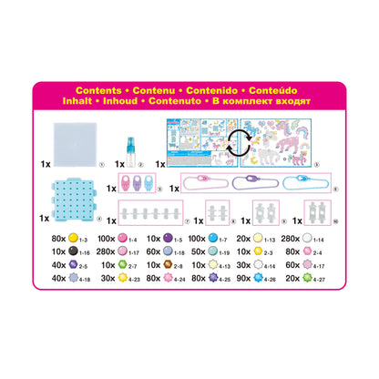 Aquabeads Mystic Unicorn Set, Art & Craft Bed kit 31944