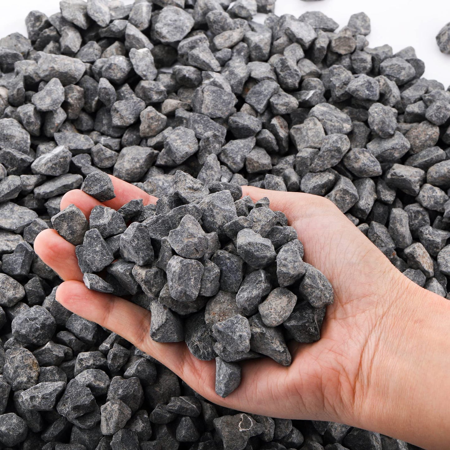ZOOFOX 10lb Natural Rocks Stones, Small Washed Gravel for Terrariums, Succulents, Landscaping, Fairy Gardens, Aquariums and Walkway