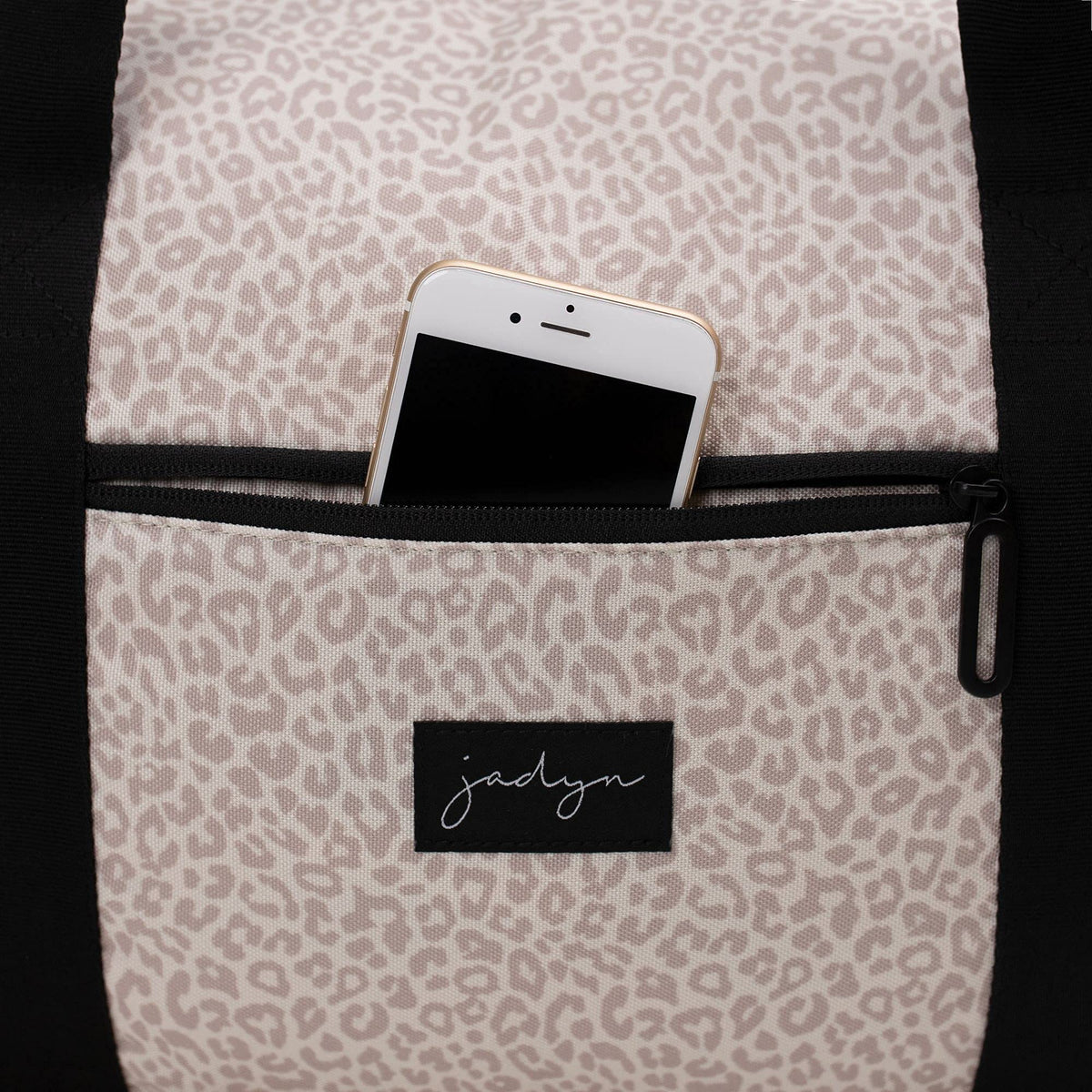 Jadyn Lola Travel Bag, Weekender/Overnight Duffel, Gym Tote Bag for Women, Men (Desert Leopard)