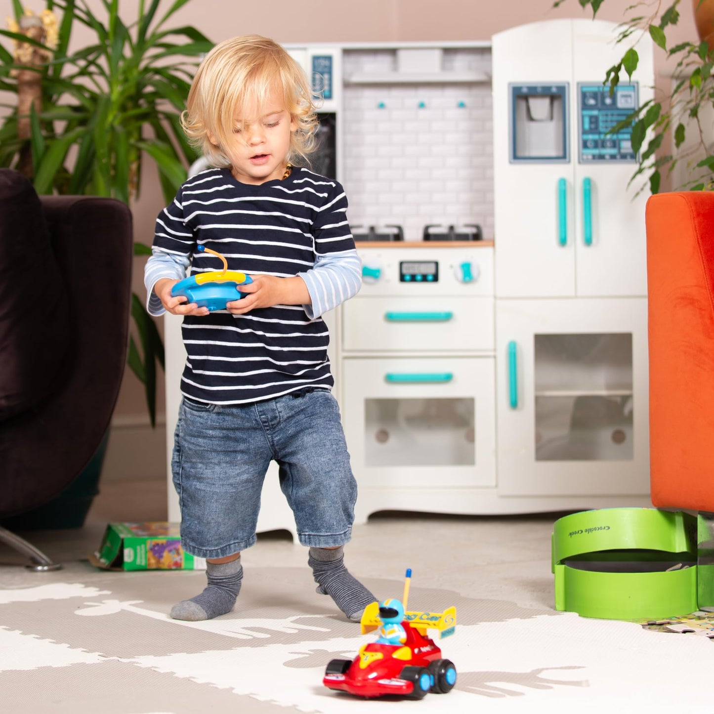 Tippi My First F1 Remote Control Car For 1, 2, 3 Year Olds - Car Toy for Toddler Boys or Girls - For Kids Age 1-3, Suitable for Children Age 18 Months +