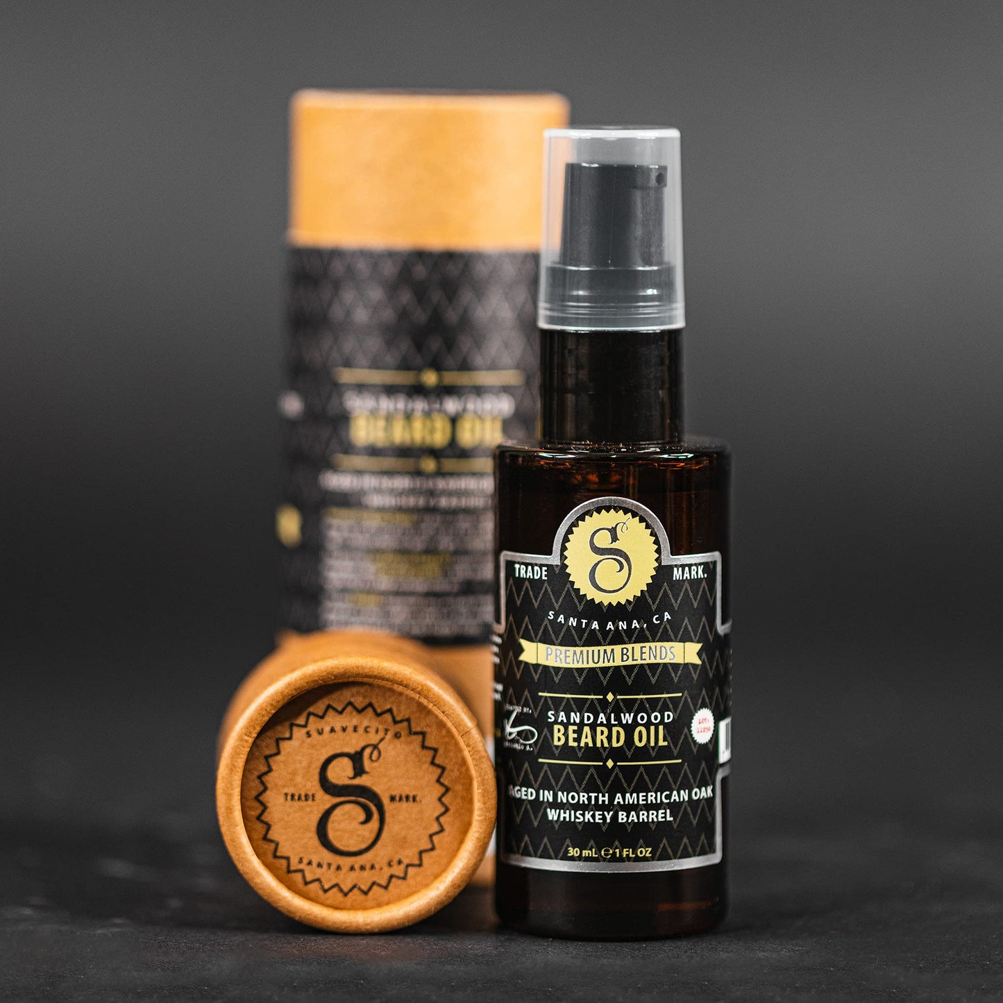 Suavecito Premium Blends Beard Oil - Leave-In Beard Conditioner For Softening Hair, Hydrating Skin, Eliminating Beard Dandruff, Healthy Beard Growth - 1 oz