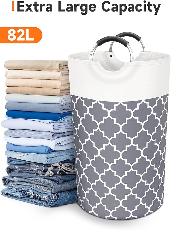 Large Laundry Basket Laundry Hamper Bag Washing Bin Clothes Bag Collapsible Tall