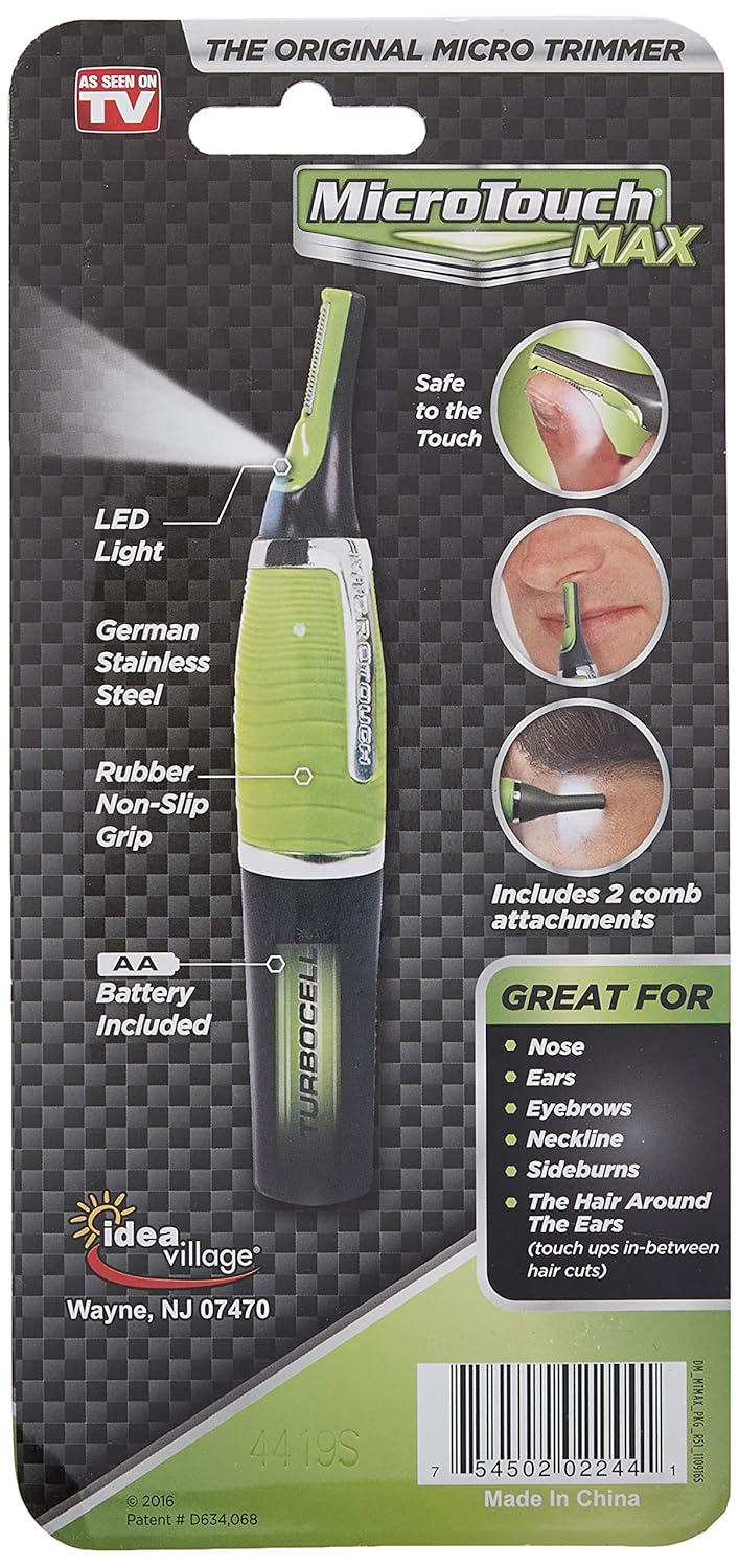 Micro Touch MAX Hair Trimmer, Green