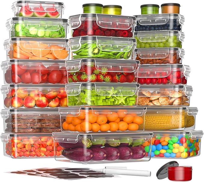 50-Piece Food Storage Containers