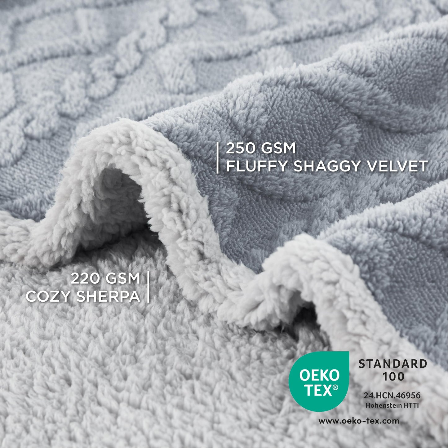Lesure Large Dog Blanket Washable - 80x100cm Waterproof Blanket for Medium Dogs and Large Cats, Soft Pet Throw Protects Bed and Sofa with Soft Plush, Grey