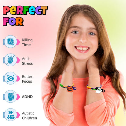UpBrands 24-Pack Halloween Bracelets for Kids – Zipper Fidget Toys, Small Goodie Bag Stuffers, Party Favors, Trick-or-Treat Giveaways & Prizes
