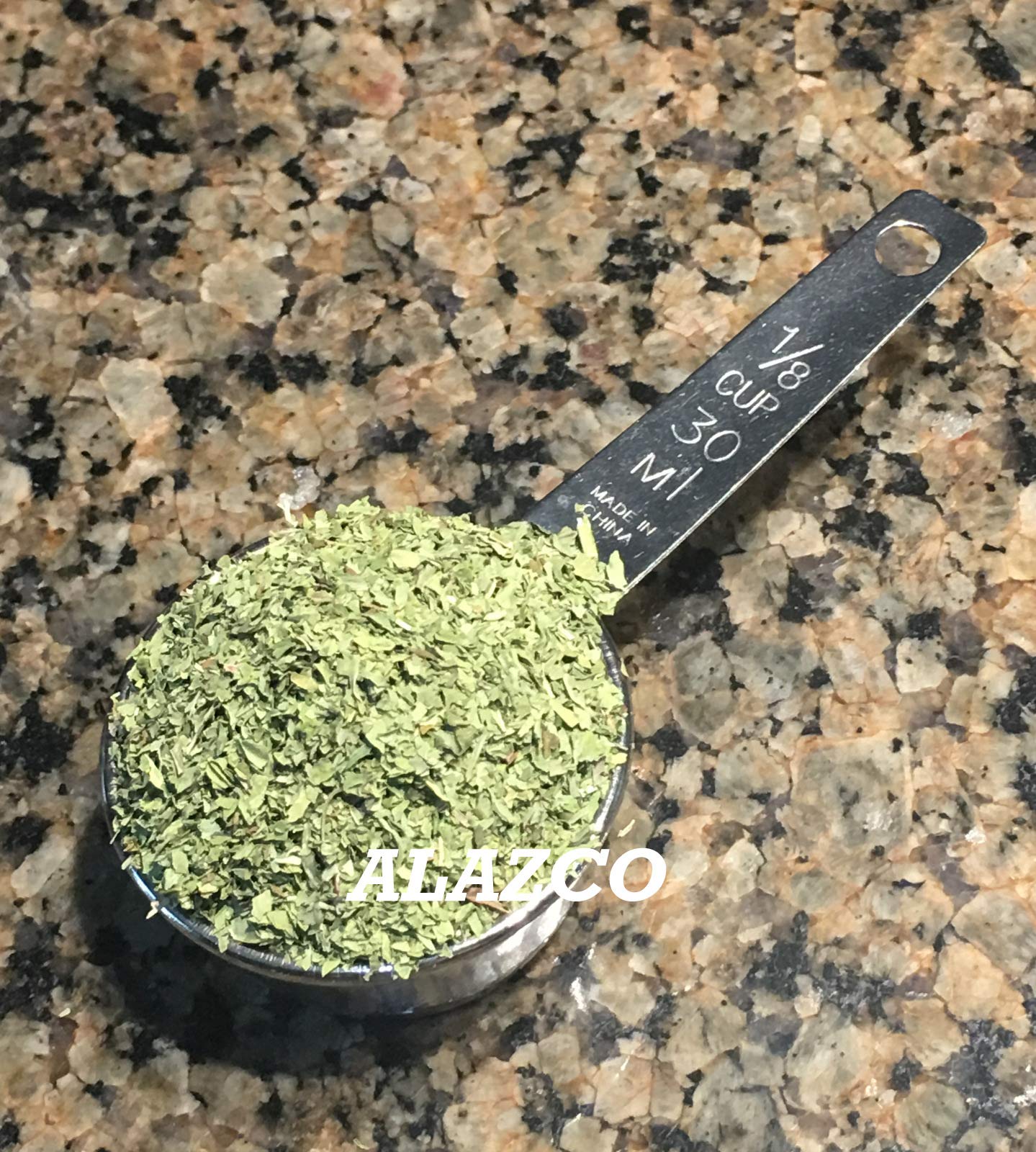 6pc STAINLESS STEEL ALAZCO COFFEE MEASURING SCOOP 1/8 CUP - Kitchen Baking Cooking Measuring Scoop Spice Herbs Salt Sugar Flour Cocoa Protein Powder Keto Cream Scoop