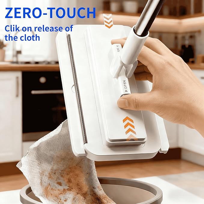 Cloth Changing Mini Mop with a Mini Foldable Desktop Mop, Flat Dust Mop
