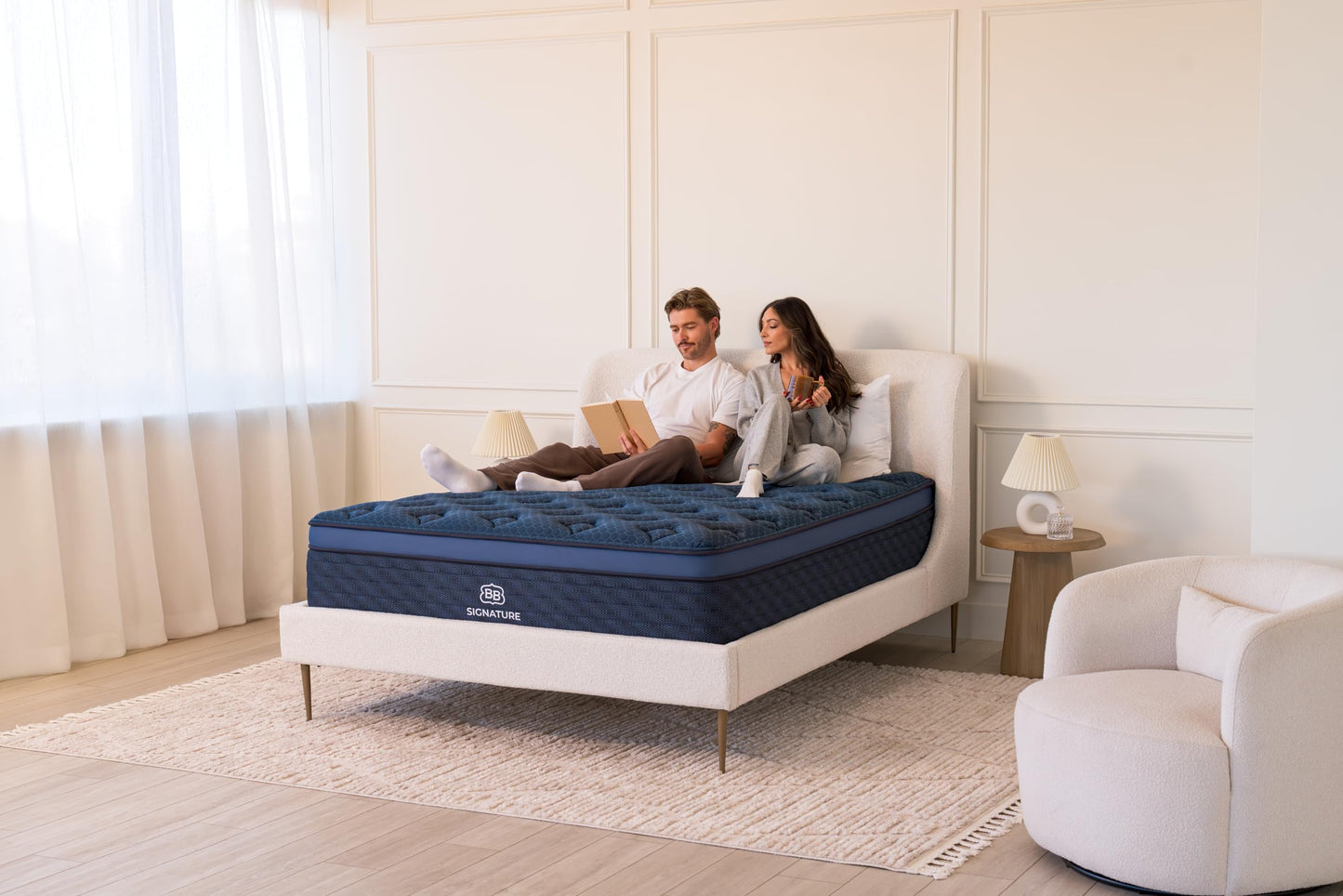 Brooklyn Bedding Signature Hybrid King 13 Inch Mattress, Medium Feel, CERTIPUR-US Certified Foam