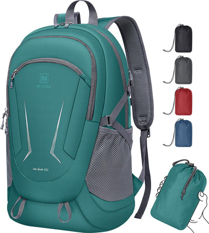 MIYCOO Backpack - Ultra Lightweight Packable Backpack for Travel Camping, Hiking Back Pack Waterproof Foldable Daypack for Men Women Green