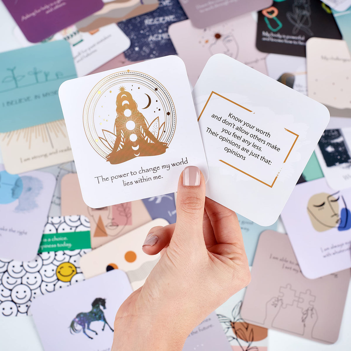 Ariond Positive Affirmations & Thought-Provoking Questions for Women | Motivational & Mindful Daily Cards