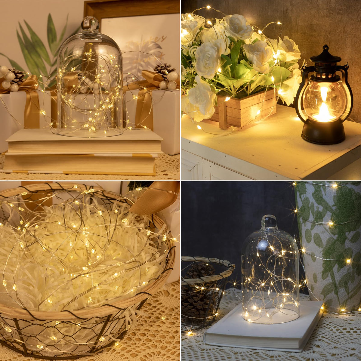 ZELUXDOT Fairy Lights Plug in,660FT 2000LEDs Waterproof Led String Lights,8 Modes Remote Twinkle Light for Outdoor Indoor Christmas Wedding Birthday Garden Party Decorations,Silver Wire,Warm White
