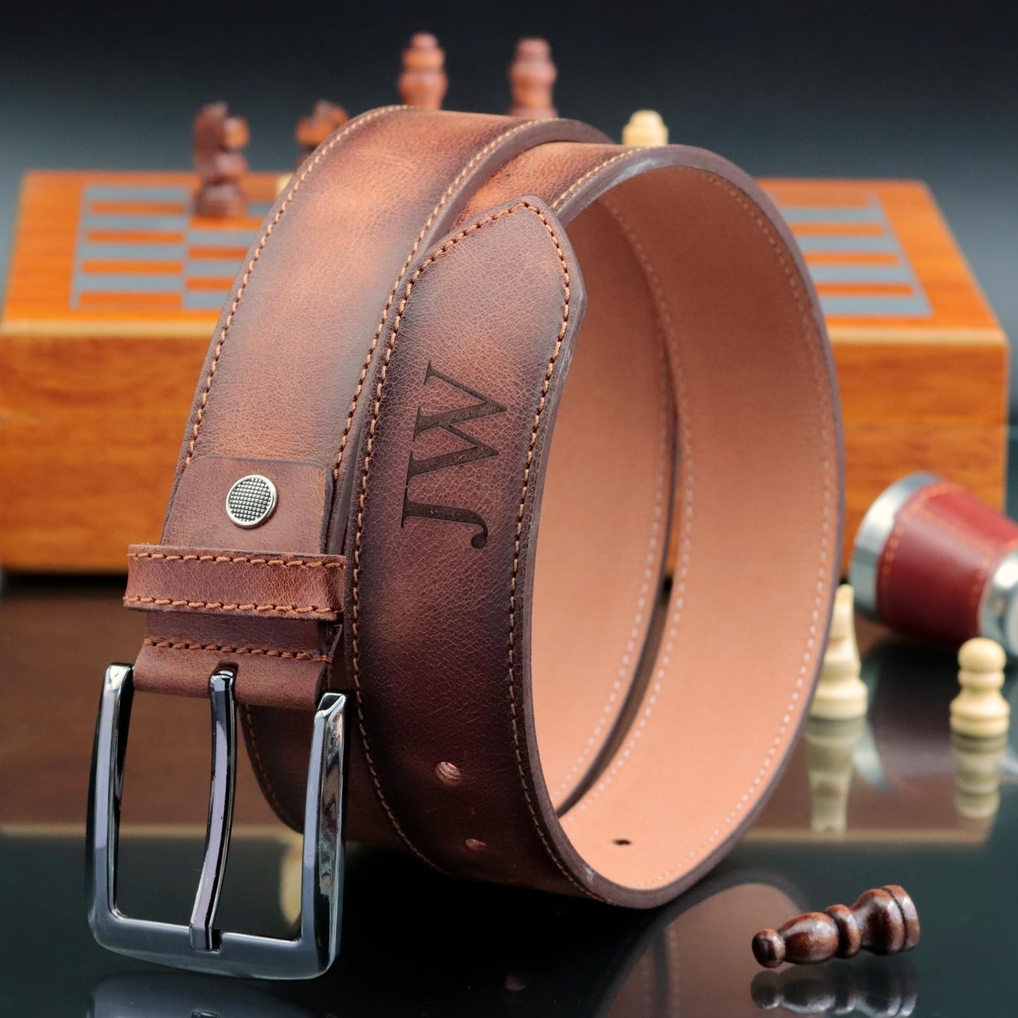 Eagle Epic Custom 100% Genuine Leather Belt for Mens Valentine's Day Gift, Handmade Personalized Engraved Classic Casual Leather Belt, Leather for Your Valentine, Anniversary, Him Men Customized Gifts