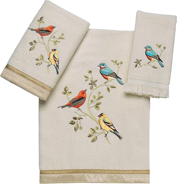 Avanti Linens - Fingertip Towel, Soft & Absorbent, Nature Isnpired Bathroom