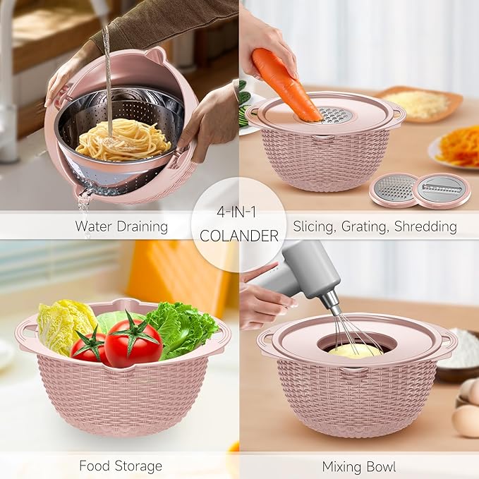 4-1 Colander with Bowl Set