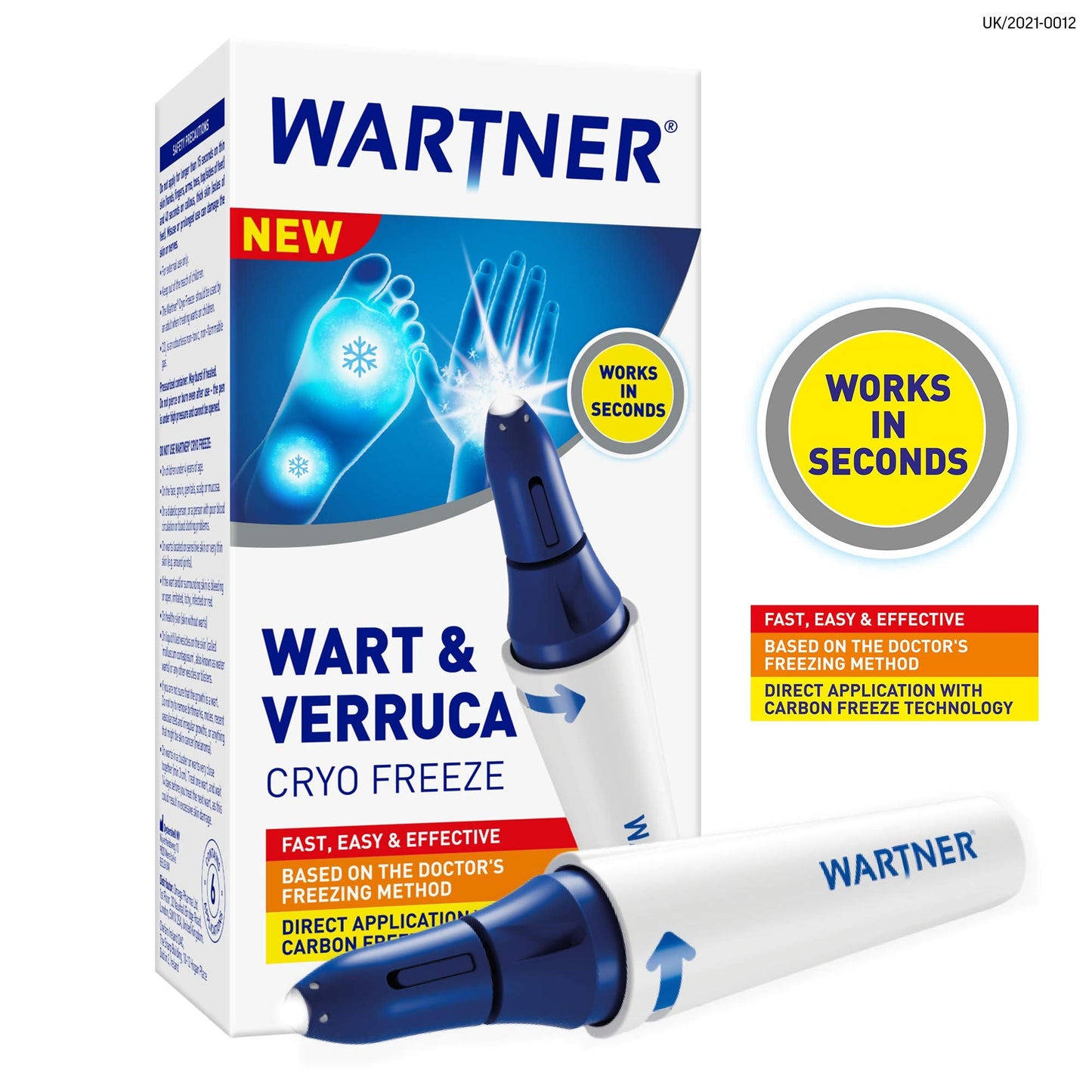 WARTNER® Cryo Freeze Wart & Verruca Remover - Carbon Freeze Technology Based on The Doctor's Freezing Methods for Fast, Easy & Effective Treatment