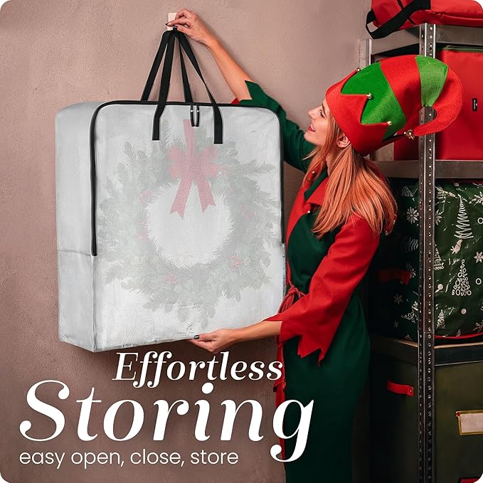 Handy Laundry 5-Pack Wreath Storage Bag